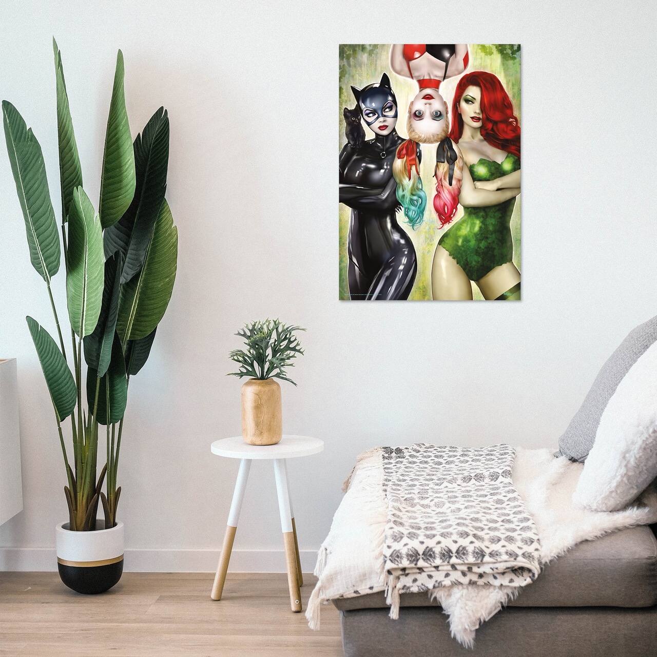 Back. Trend Setters - DC Comics (Catwoman No. 50 - Gotham City Sirens) MightyPrint™ Wall Art - Multicolor.