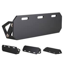 VEVOR - Soccer Rebounder Board, 40 x 12 in Portable Soccer Rebound Wall, HDPE Sports Kick Back Trainer, 3 Adjustable Angles - Black