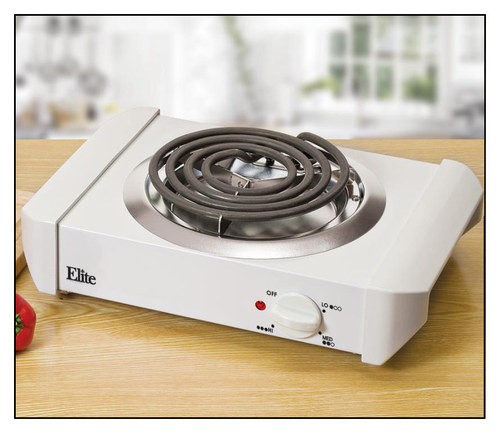  Elite Cuisine - 1000W Single-Element Electric Buffet Burner