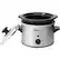 Front. Elite Gourmet - 1.5Qt. Mini Slow Cooker - Stainless Steel.