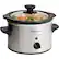 Alt View 12. Elite Gourmet - 1.5Qt. Mini Slow Cooker - Stainless Steel.