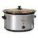 Angle. Elite Gourmet - 8.5Qt. Slow Cooker - brushed stainless steel.