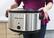 Alt View 12. Elite Gourmet - 8.5Qt. Slow Cooker - brushed stainless steel.
