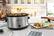 Alt View 14. Elite Gourmet - 8.5Qt. Slow Cooker - brushed stainless steel.
