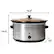 Alt View 15. Elite Gourmet - 8.5Qt. Slow Cooker - brushed stainless steel.