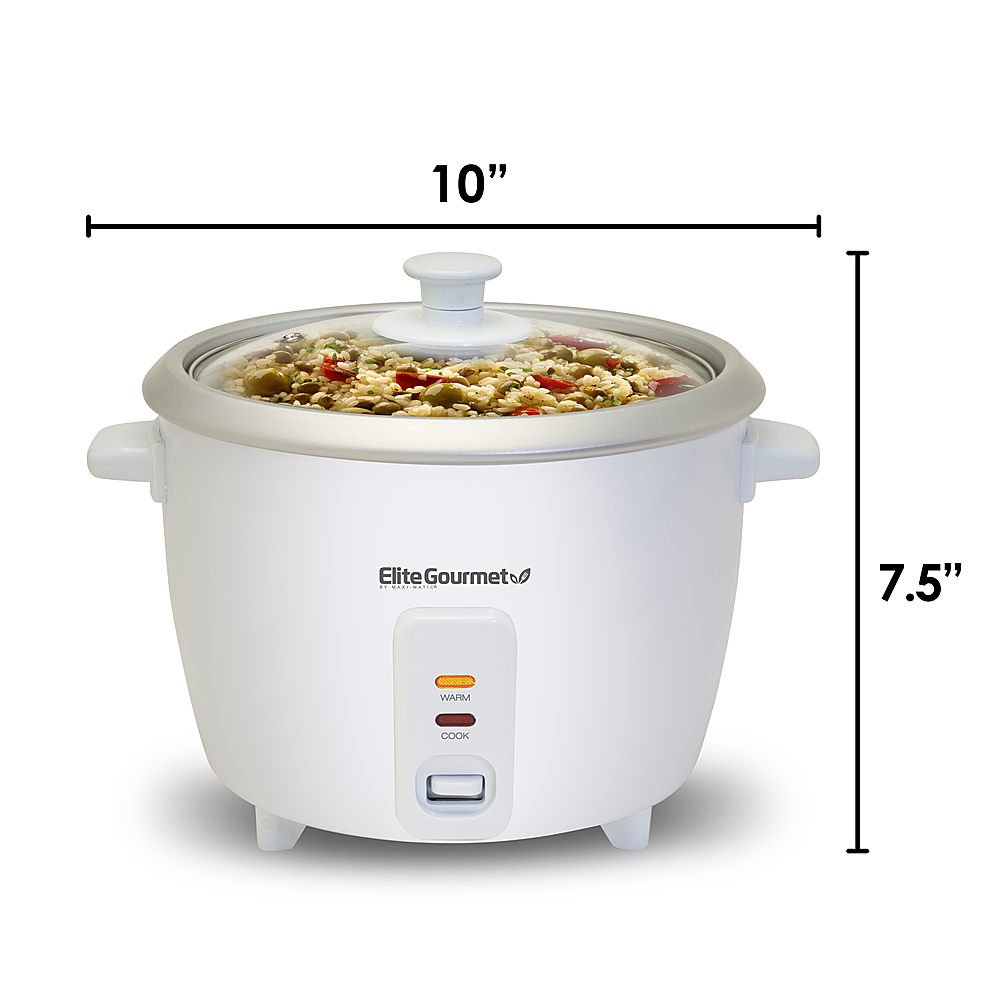 Elite Gourmet Erc-010st 10-cup Rice Cooker for sale online