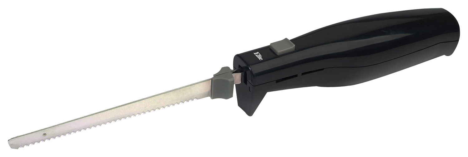 Angle View: Elite Gourmet - Electric Knife - Black