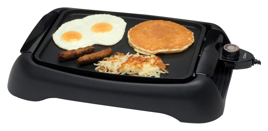 Best Buy: Elite Cuisine Countertop Indoor Grill and Griddle Black EGL-3450G