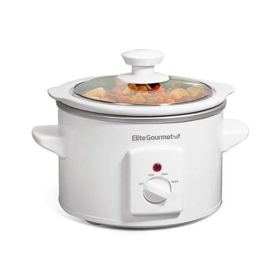 Elite Gourmet 1.5Qt. Mini Slow Cooker White MST-250XW - Best Buy