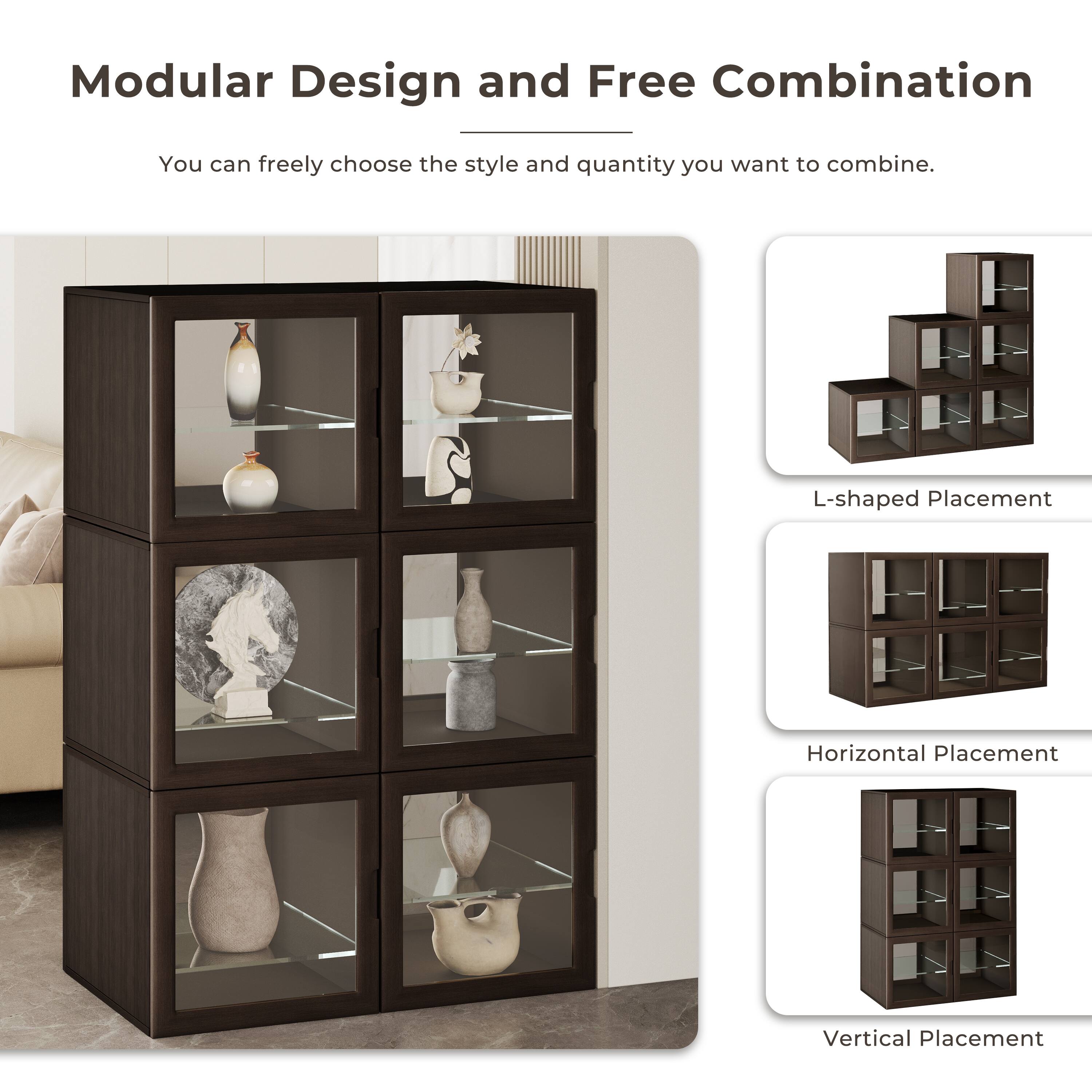 Modular Design and Free Combination

You can freely choose the style and quantity you want to combine.

- L-shaped Placement
- Horizontal Placement
- Vertical Placement