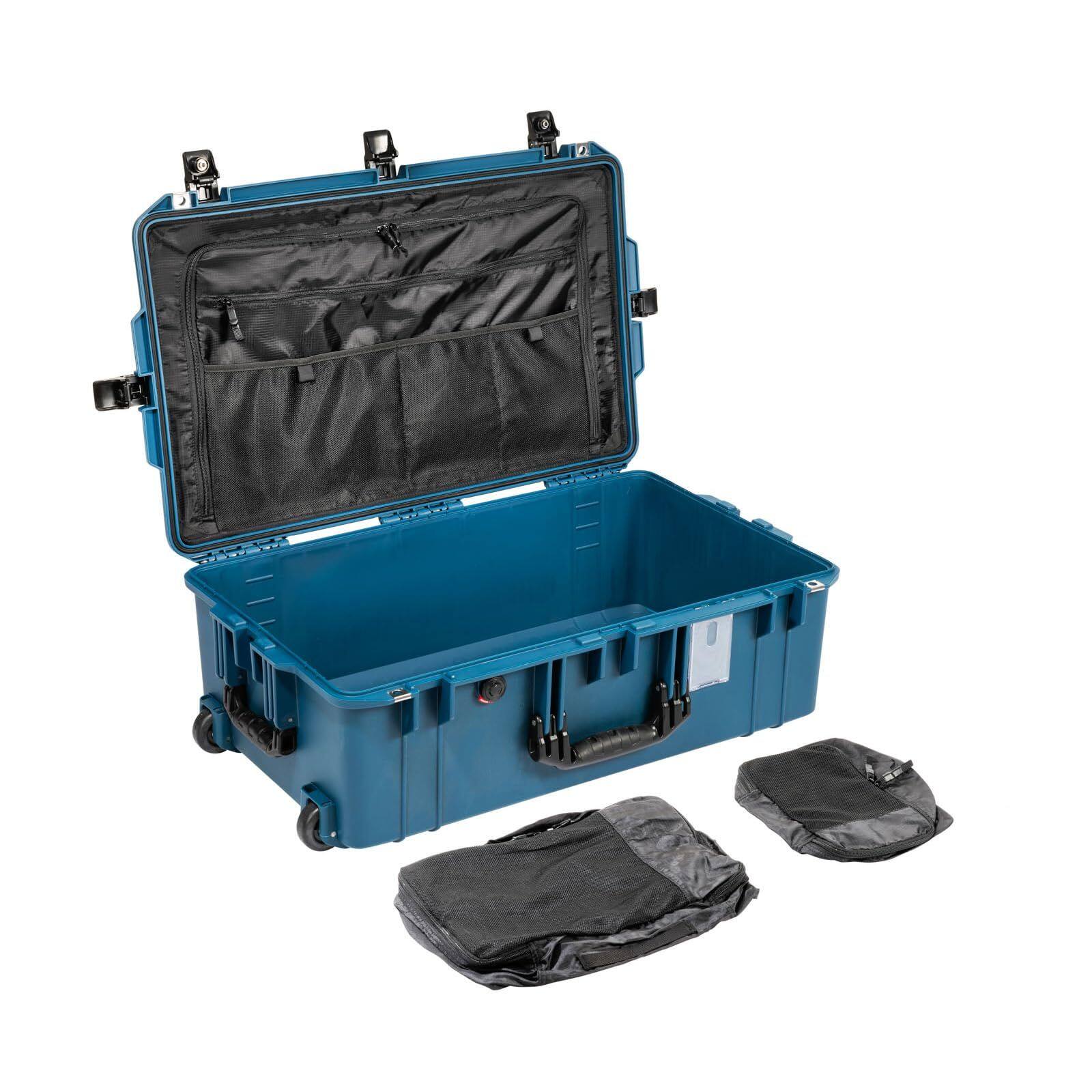 Angle. Pelican - Pelican Air 1595 Hardside 28" Medium Checked Travel Case - Blue.