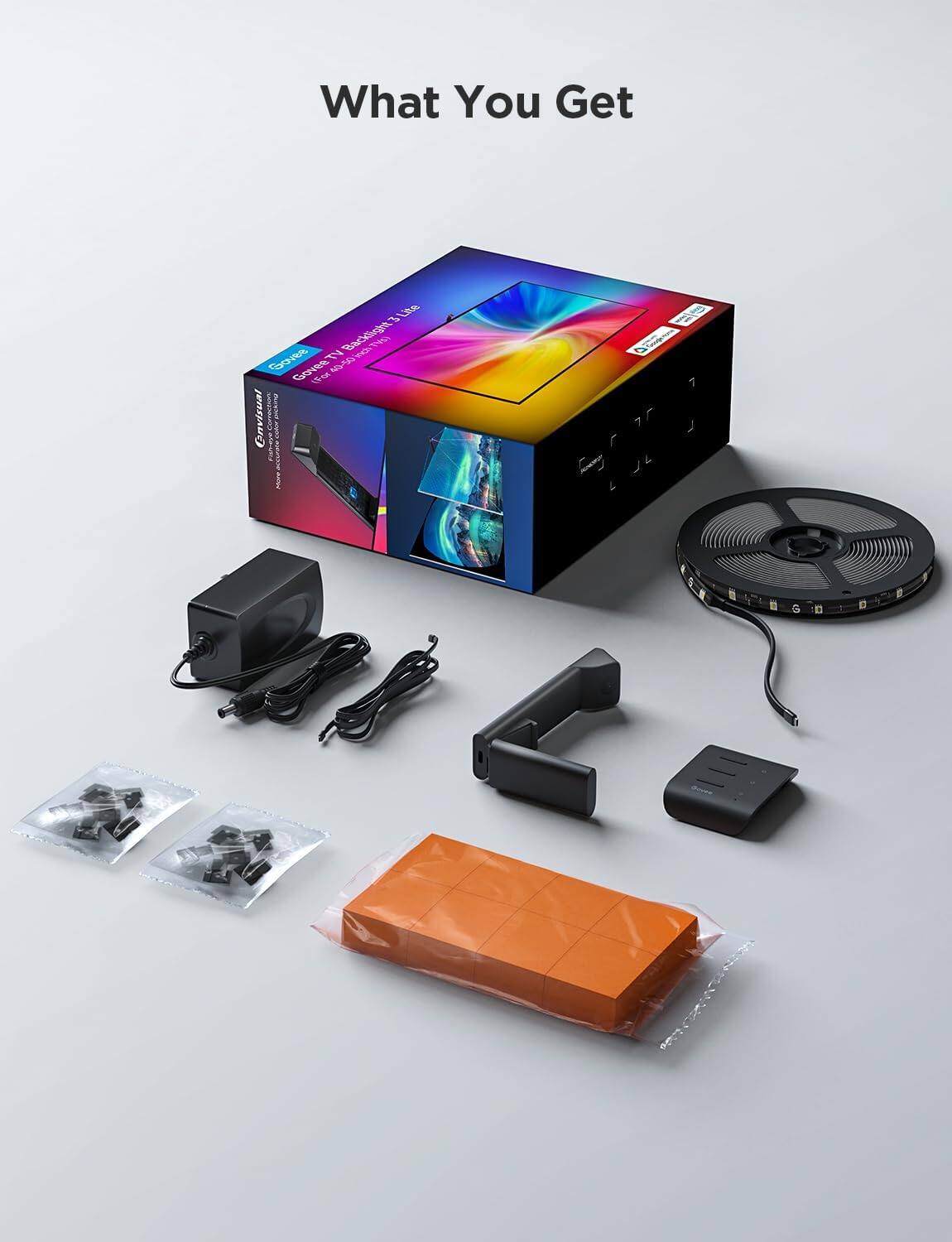 What You Get

Govee 4000-nanometer Backlight 3 Lite