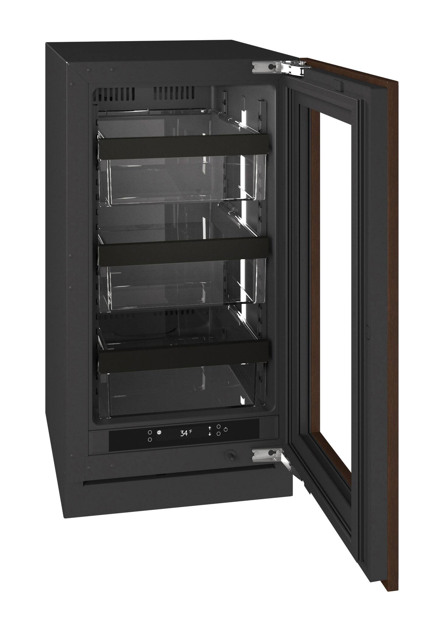 Alt View 4. U-Line - U-Line 18"W. Built-In Compact Refrigerator - Panel Ready Frame/Glass - Integrated Frame.