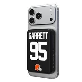 Keyscaper - Myles Garrett Cleveland Browns 5000mAh Wireless Magnetic Power Bank - Black