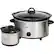 Front. Elite - Cuisine 5-Quart Slow Cooker - Stainless Steel.