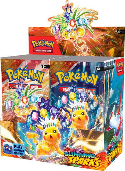 Pokmon Trading Card Game: Scarlet & Violet Surging Sparks Booster Box 36 Packs 191-43312 - Best Buy Pokmon Trading Card Game: Scarlet & Violet Surging Sparks Booster Box 36 Packs 191-43312 - Best Buy