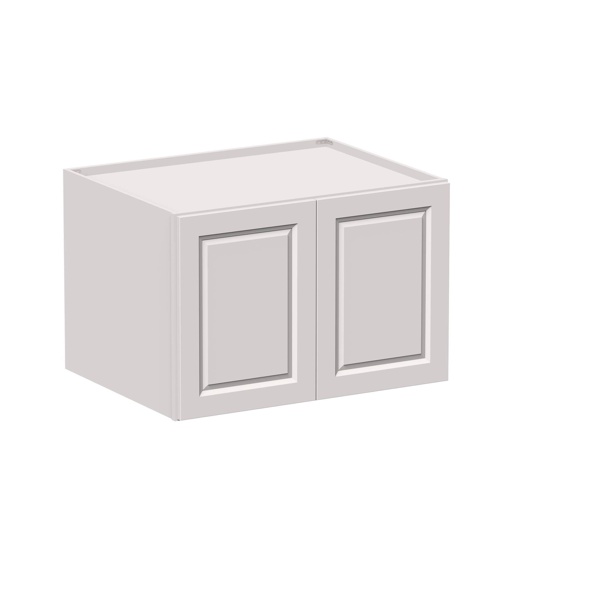 Angle. Boyel Living - 36-in W x 24-in H x 27-in D Shaker Deep Kitchen Wall Cabinet with Soft-Close Doors - Glacier White.