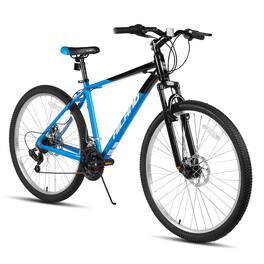 HILAND - H200 26 Inch Mountain Bike with 18-Speed for Men Women, Suspension Fork, Aluminum Frame MTB Bicycle - Blue