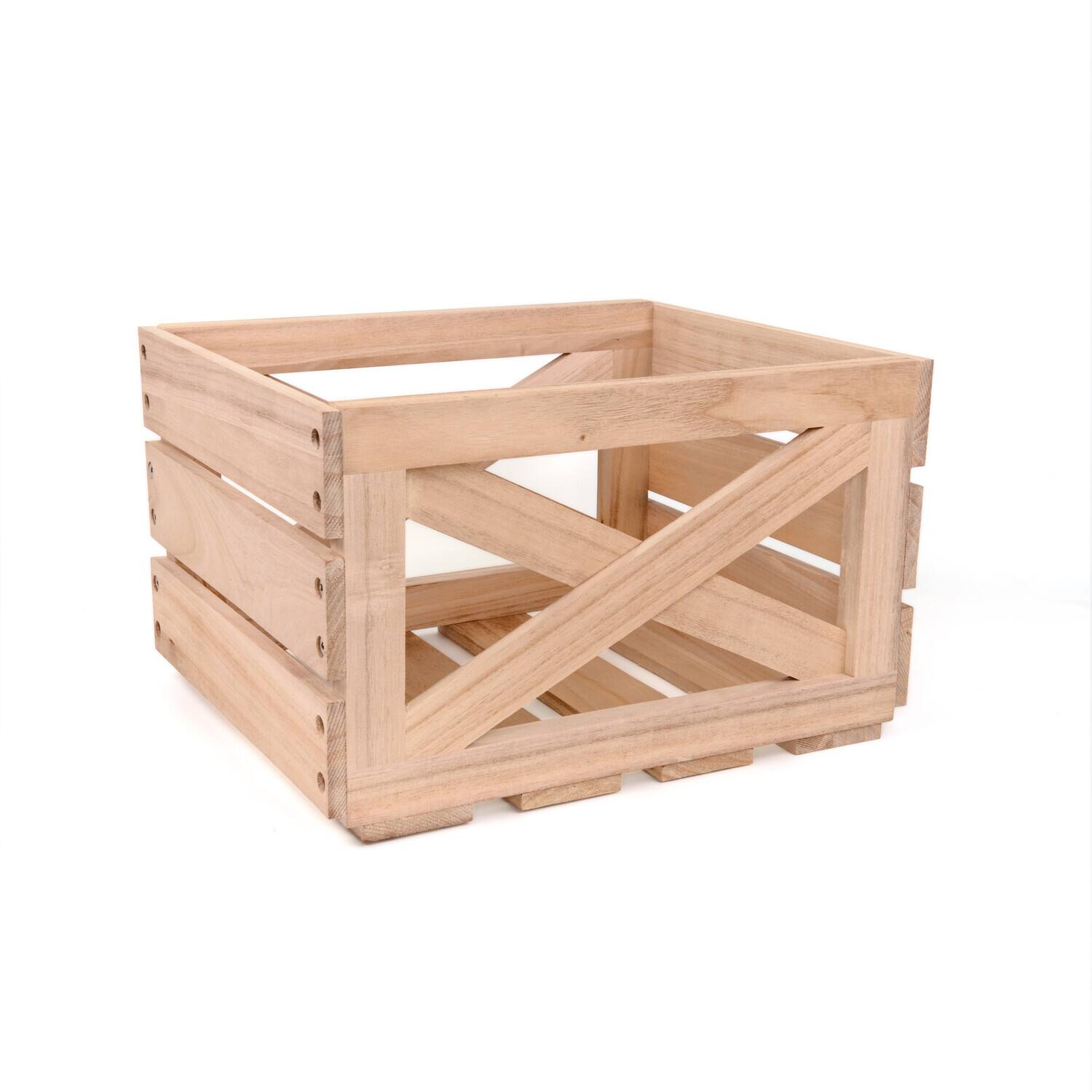 Alt View 4. PopMarket - Vinyl Styl VS-RS-06l Express LP Crate 12 Inch LP Record Storage 40+ Capacity Wood   - VINYL ACCESSORIES - Brown.