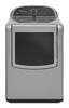 Whirlpool - Cabrio Platinum 7.6 Cu. Ft. 11-Cycle Steam Electric Dryer - Chrome Shadow-Front_Standard