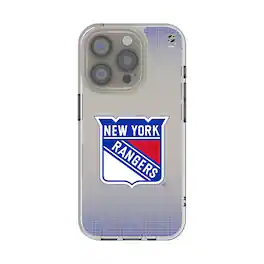 Keyscaper - NHL - New York Rangers Linen Logo iPhone Clear Case - 13 Pro Max - Multicolor