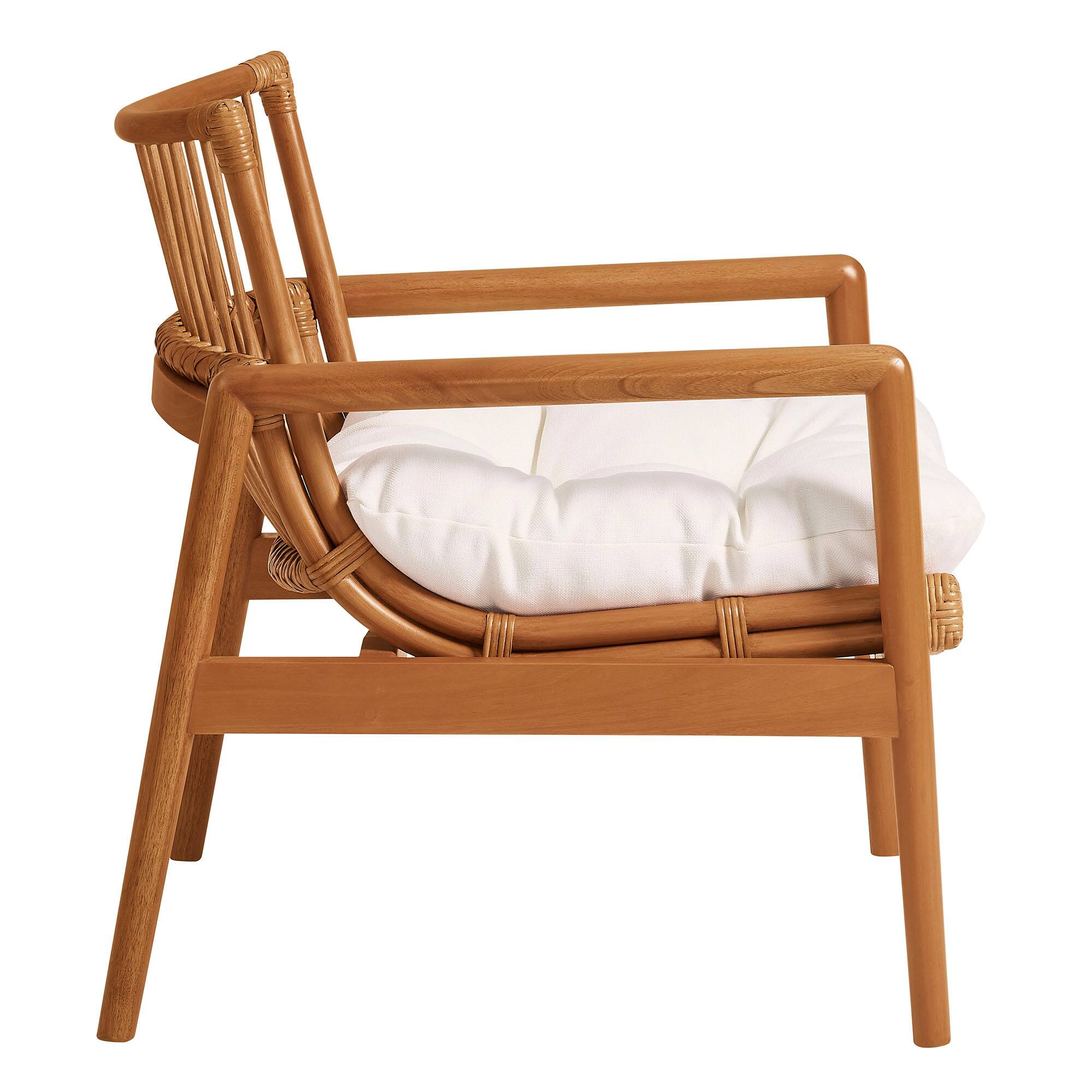 Alt View 4. Modway - Tula Wood Rattan Lounge Chair by Modway - Brown.