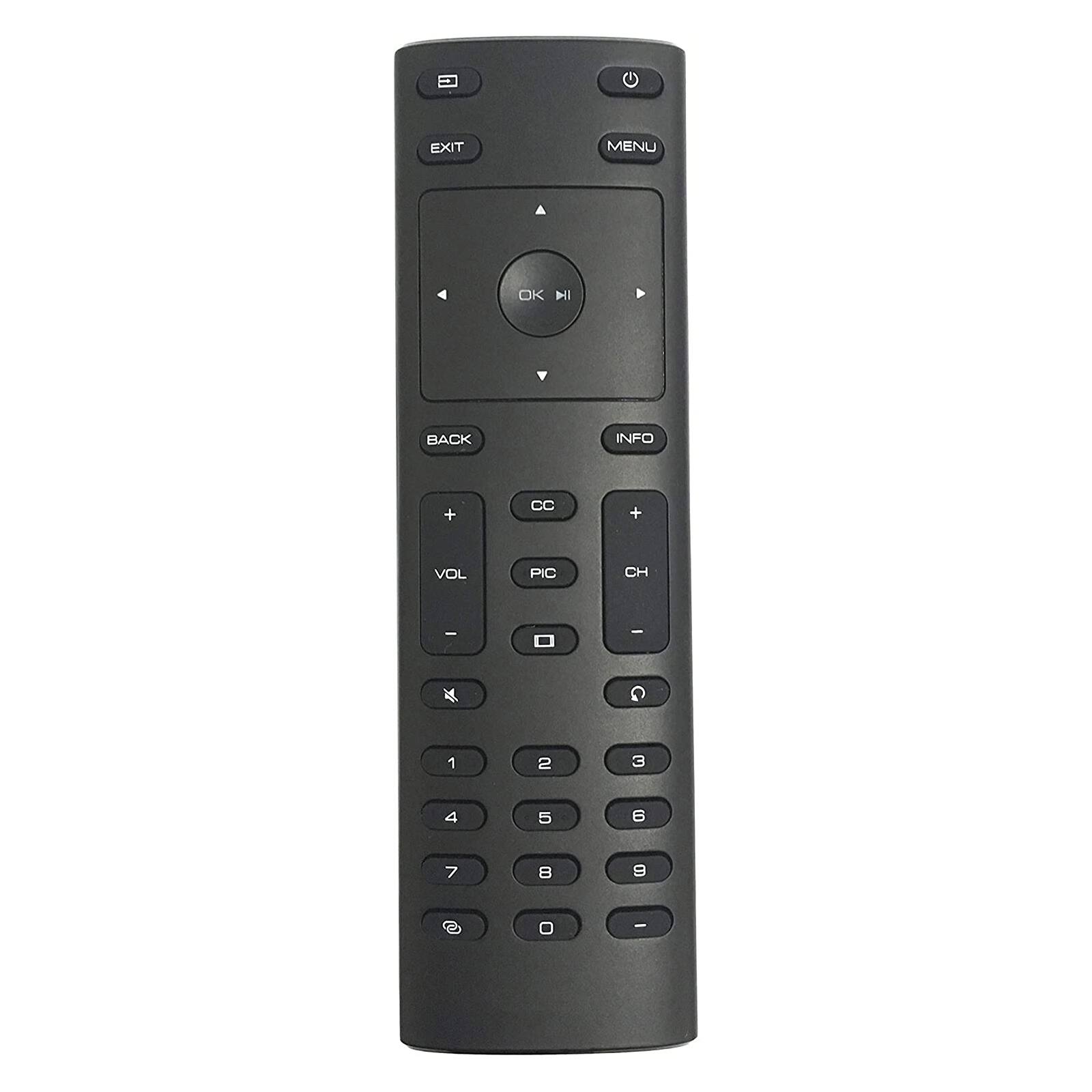 VINABTY - New XRT135 Replaced Remote Control Fits for Vizio Smart TV E43E2 E43-E2 E50E1 E50-E1 E50XE1 E50X-E1 E50E3 E50-E3 - Black