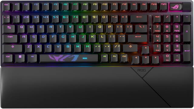 ASUS - ROG Strix Scope II 96 96% Wireless Mechanical Gaming Keyboard with Hot-Swappable ROG NX Snow Switches - Black