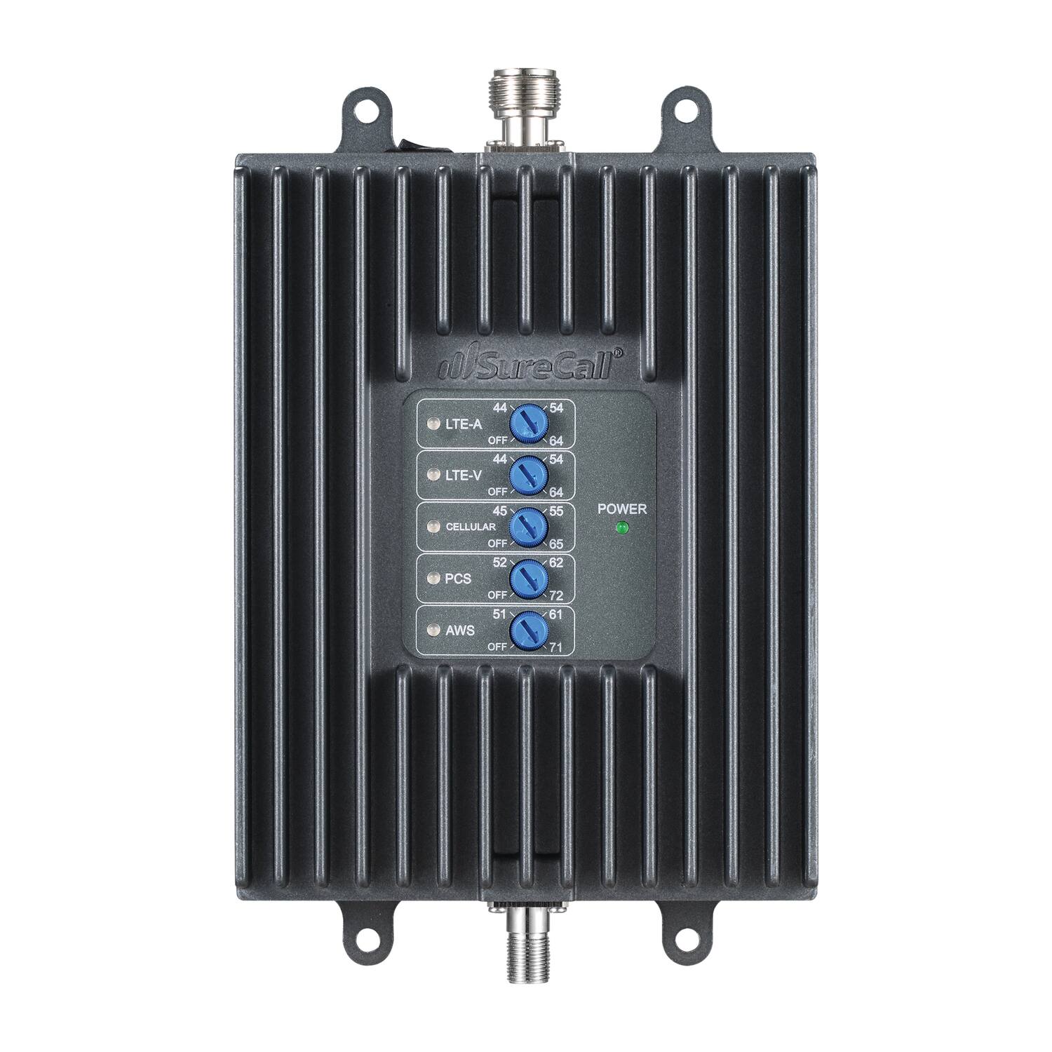 SureCall

LTE-A OFF 44 54  
LTE-V OFF 44 54  
POWER CELLULAR OFF 64 45 55  
PCS OFF 52 62  
AWS OFF 51 61