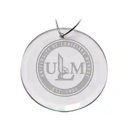 Jardine - ULM Warhawks Primary Logo 3'' Round Glass Ornament - Multicolor