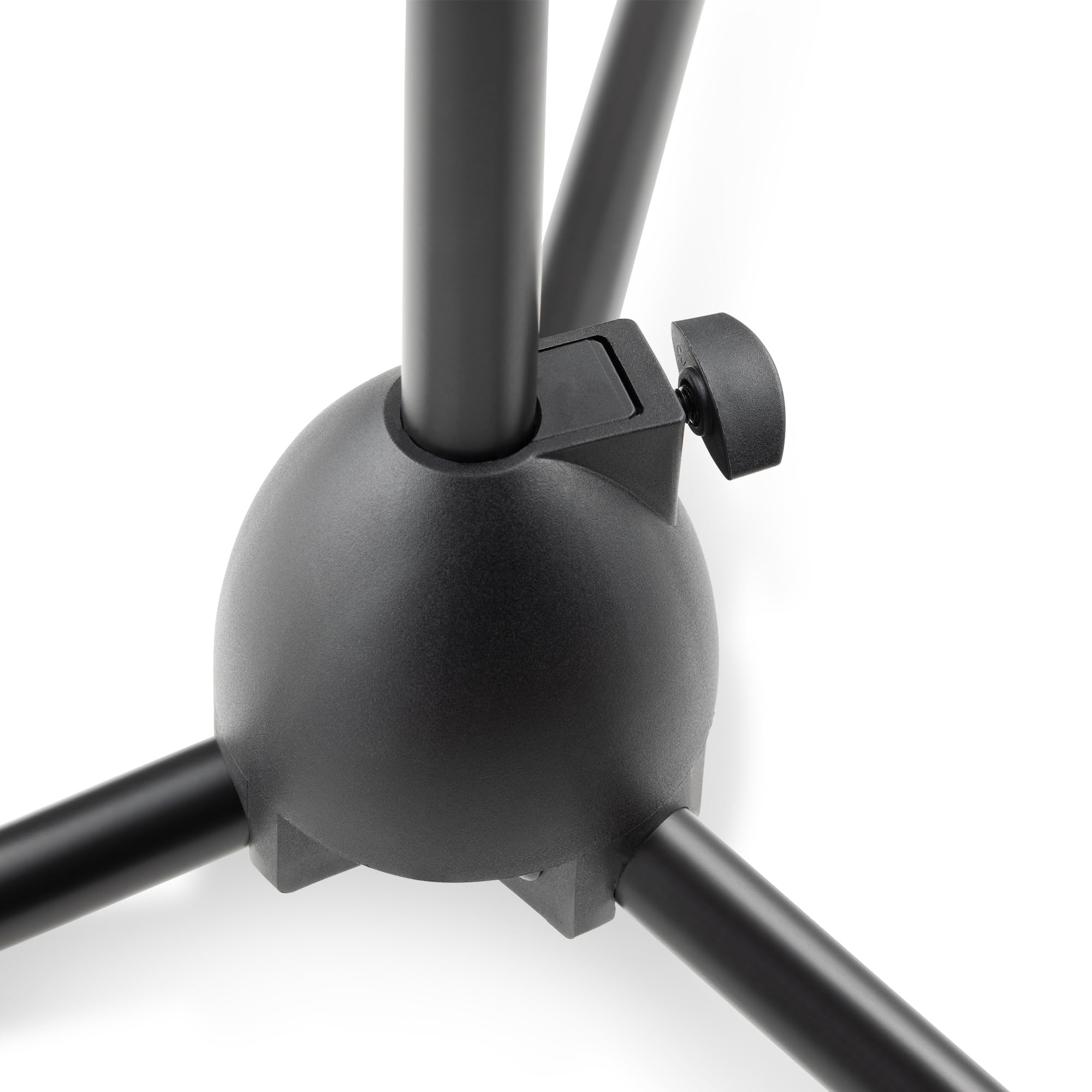 Alt View 3. On Stage Stands - On-Stage MS500 Adjustable Mic Stand-Boom Arm, Portable, Foldable Design with Drawstring Travel Bag, Non-Slip Rubber Feet - Black.