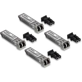 Trendnet - SFP Multi-Mode LC Module 4-Pack, TEG-MGBSX/4, Transmission Up to 550m (1804 Ft), Mini-GBIC, Hot Pluggable, IEEE - Unknown