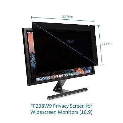 FP238W9 Privacy Screen for Widescreen Monitors (16:9)

Dimensions:
- Width: 20.76 in
- Height: 11.68 in
- Diagonal: 23.8"