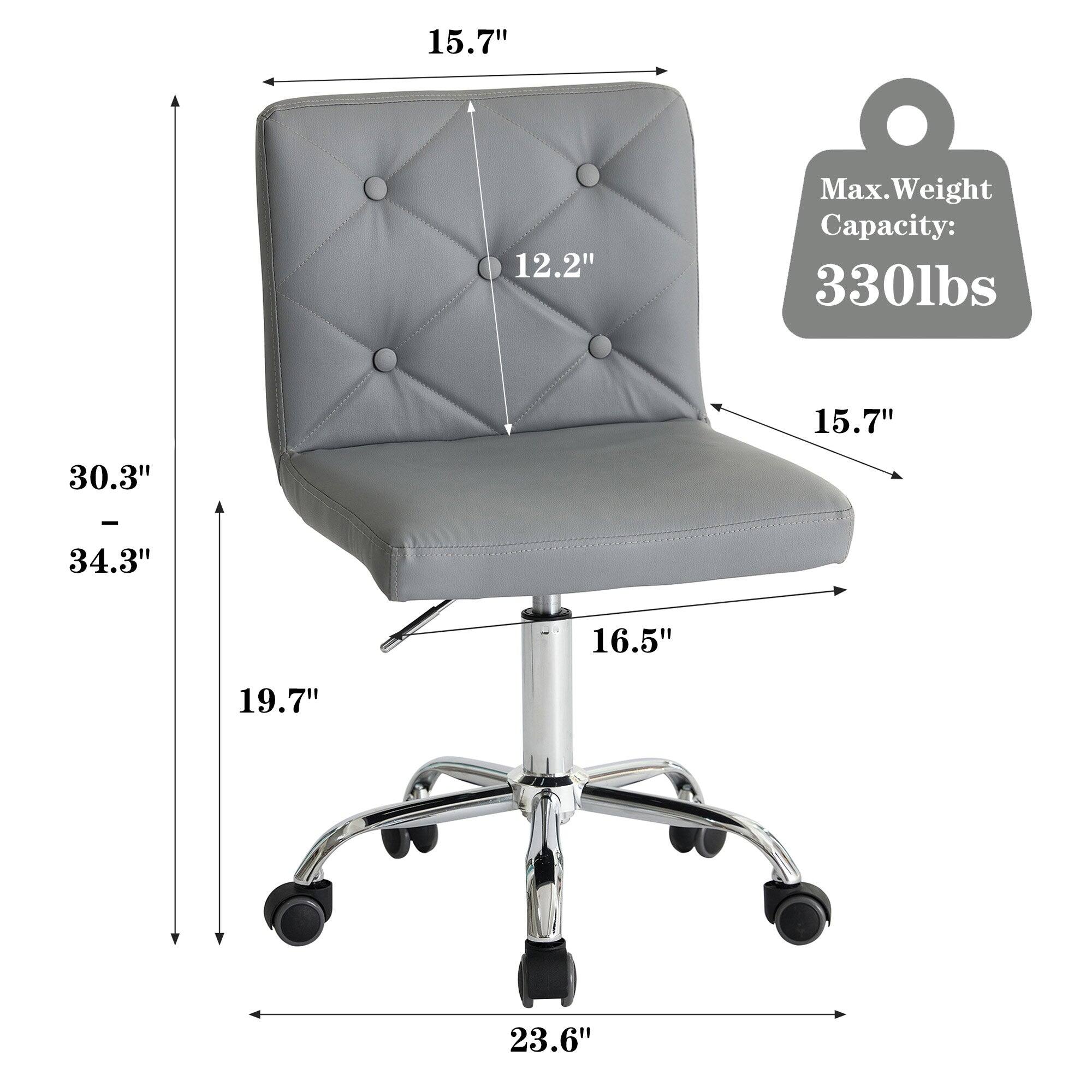 15.7"  
12.2"  
Max. Weight Capacity: 330lbs  
15.7"  
30.3" - 34.3"  
16.5"  
19.7"  
23.6"