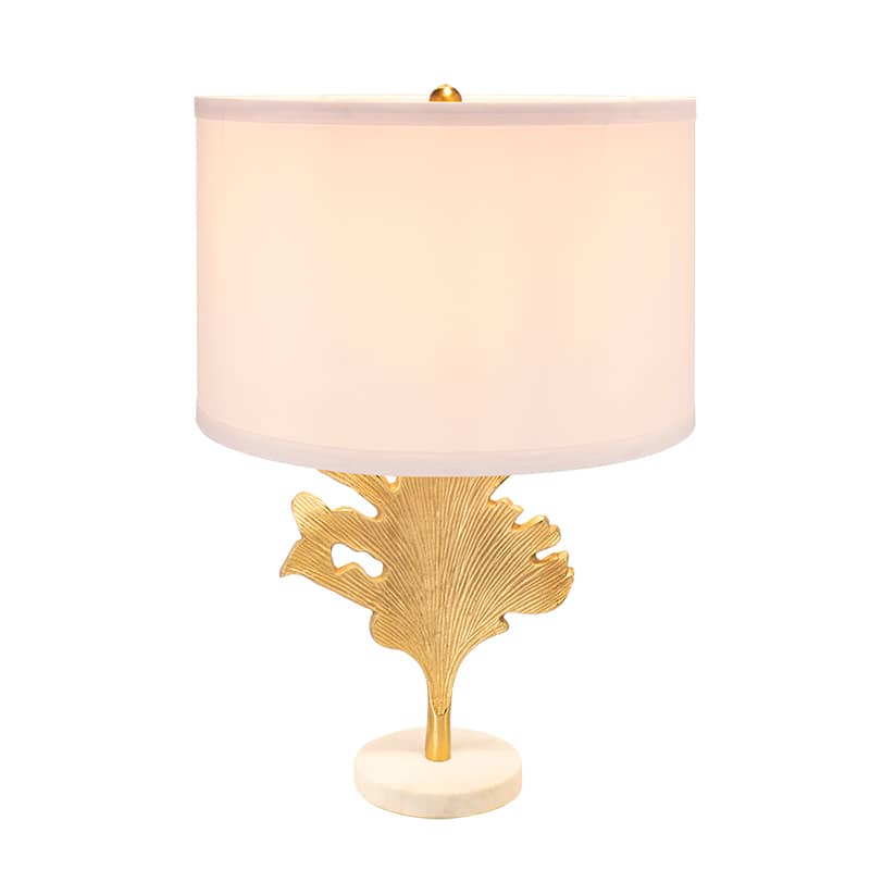 Dexmalle - Dexmalle-Table Lamp with Leaf Design-Gold and White