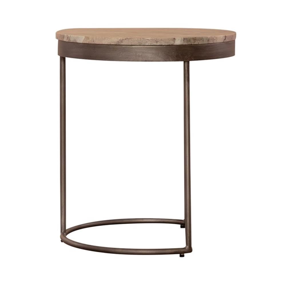 Alt View 2. Liberty Furniture Industries - Eclipse Nesting Tables in Graystone Marble Topw/ Pewter Metal - Gray.
