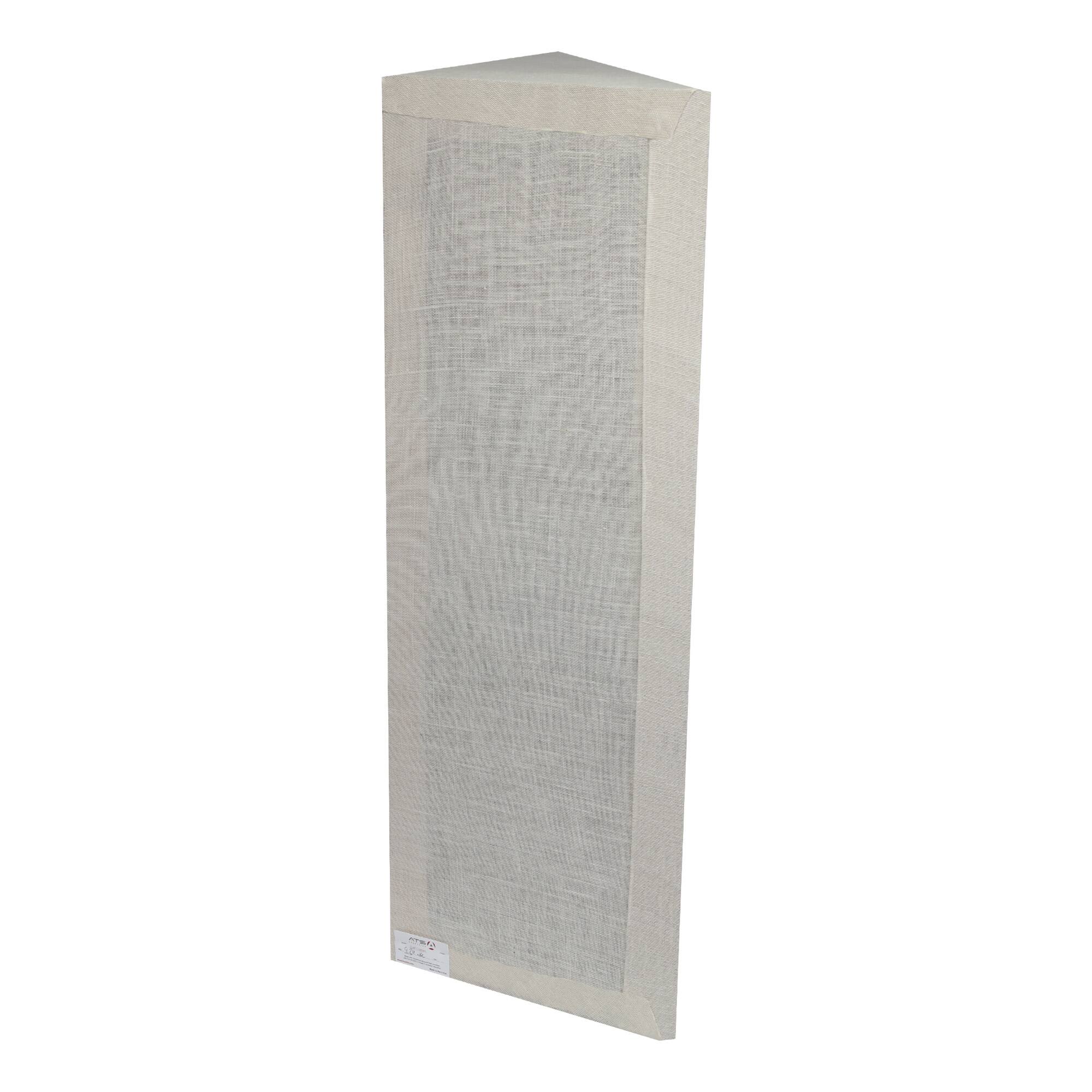 Angle. ATS Acoustics - Corner Bass Trap, Full Frequency Range, NRC 1.60, 24" x 48" x 13" - Ivory.