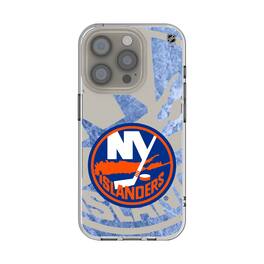 Keyscaper - NHL - New York Islanders iPhone Clear Ice Case - 15 - Multicolor
