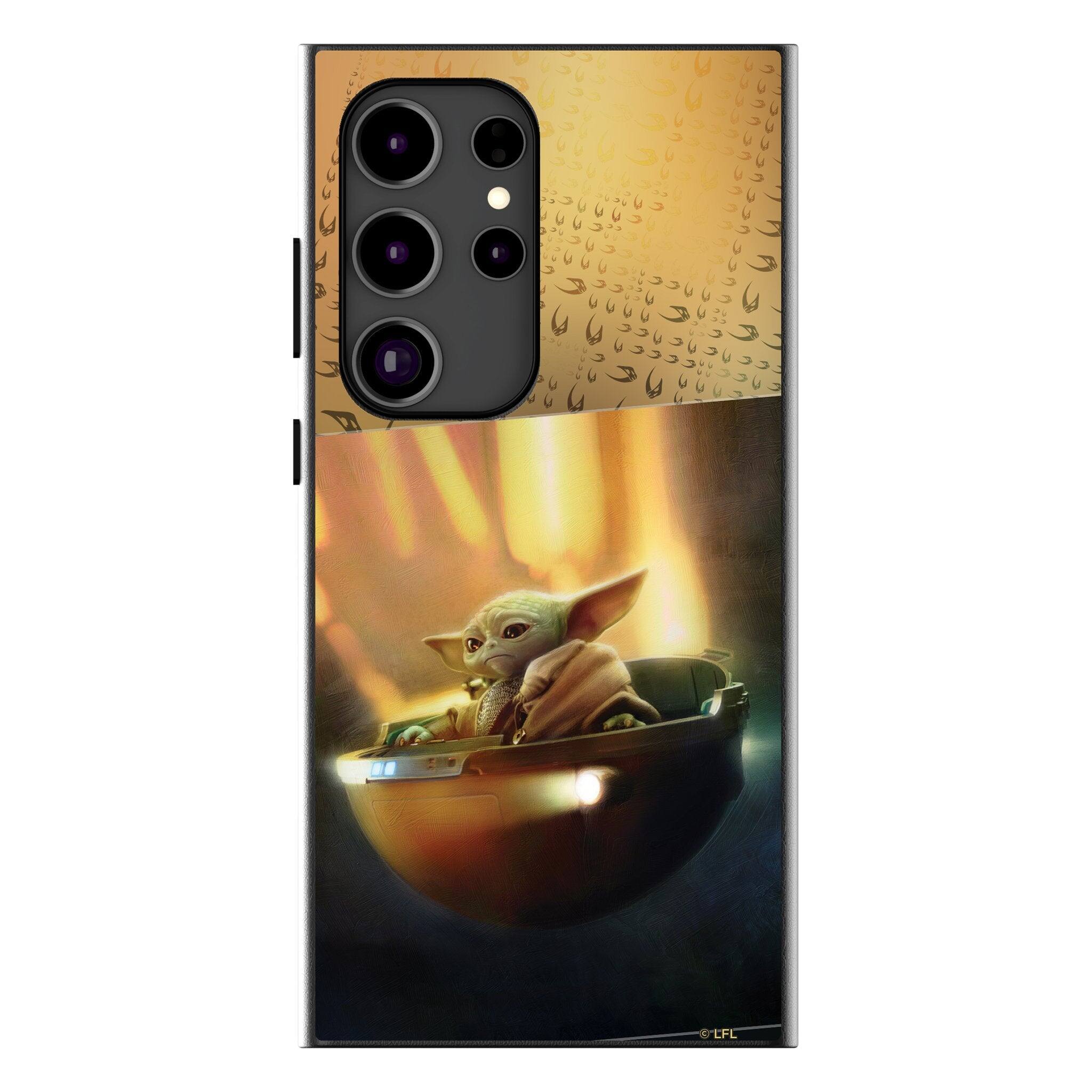 Front. Keyscaper - Star Wars: The Mandalorian Portrait MagSafe Compatible Phone Case - Samsung Galaxy S25 Ultra - Grogu.