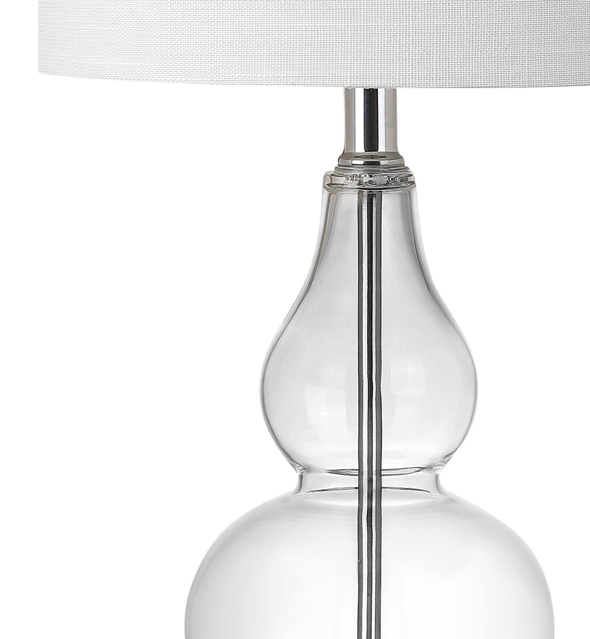 Alt View 6. Jonathan Y - Anya 20.5" Mini Glass LED Table Lamp, Clear - Clear.