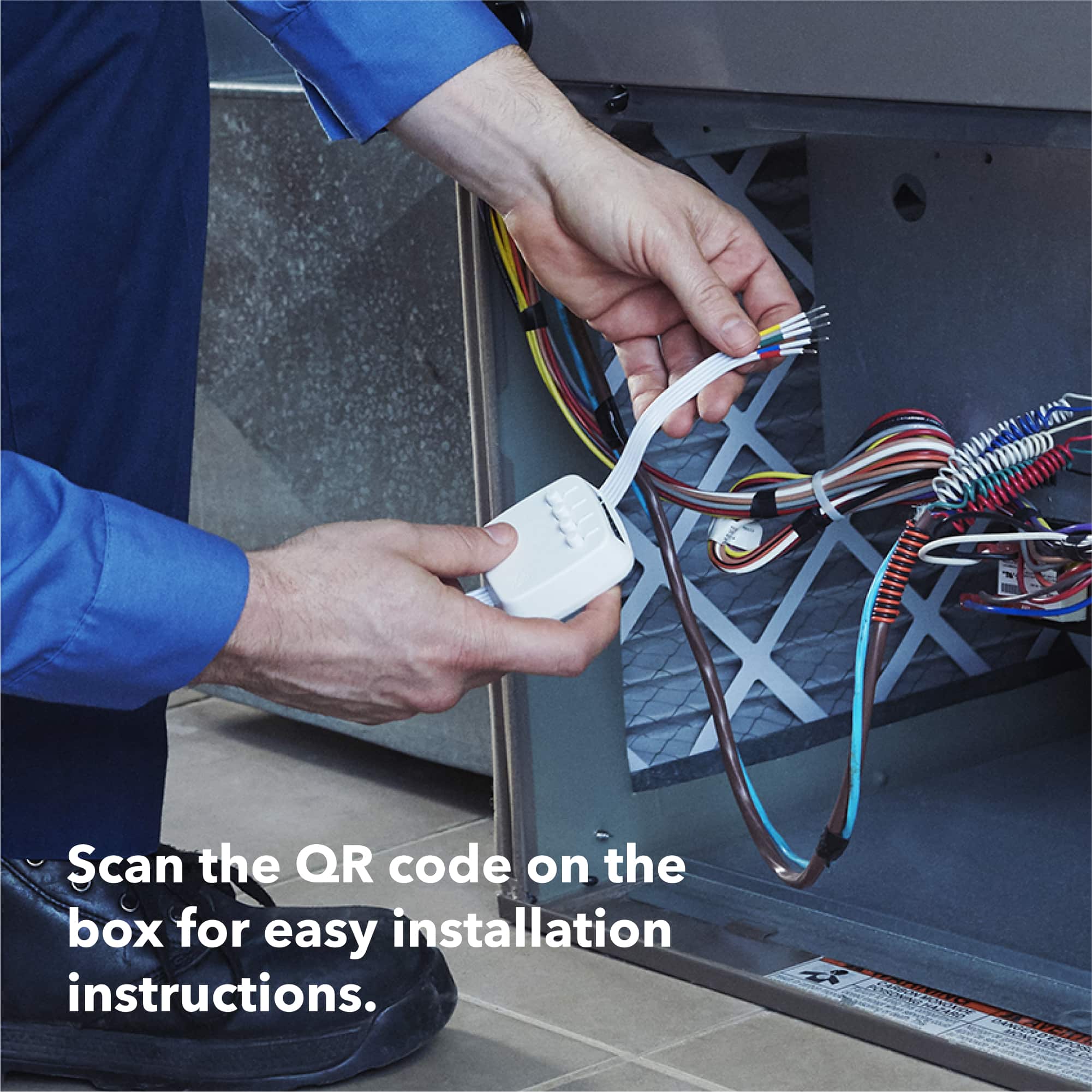 Scan the QR code on the box for easy installation instructions.