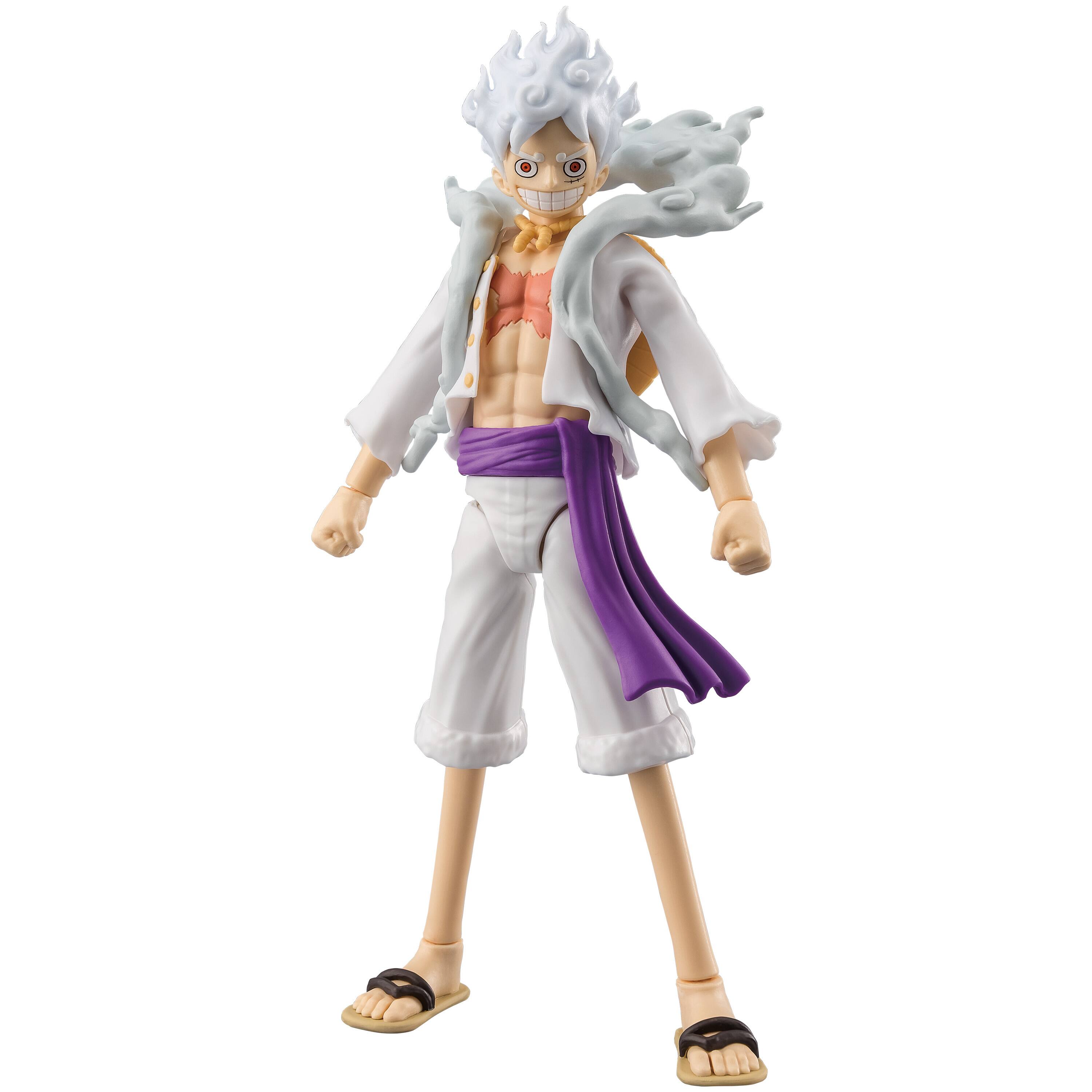 Alt View 1. Banda - Anime Heroes - 6.5" Luffy Gear 5 Figure.