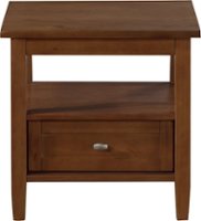 Simpli Home - Warm Shaker Collection End Table - Honey Brown - Front_Zoom