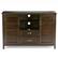 Front. Simpli Home - Burlington TV Cabinet for Most TVs Up to 60" - Brown.