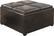 Front. Simpli Home - Avalon Storage Ottoman - Dark Brown.