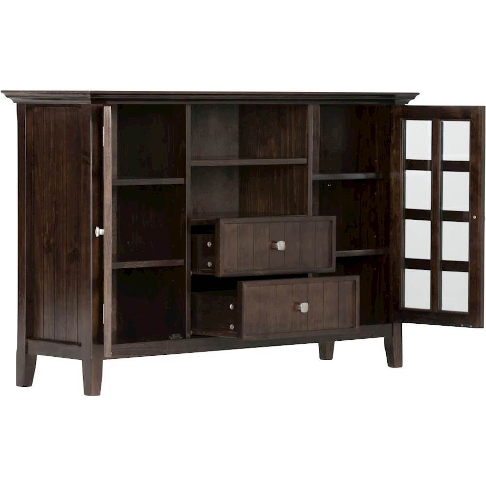 Simpli Home Acadian Tv Cabinet For Most Tvs Up To 60 Tobacco Brown 3axcactts Best Buy