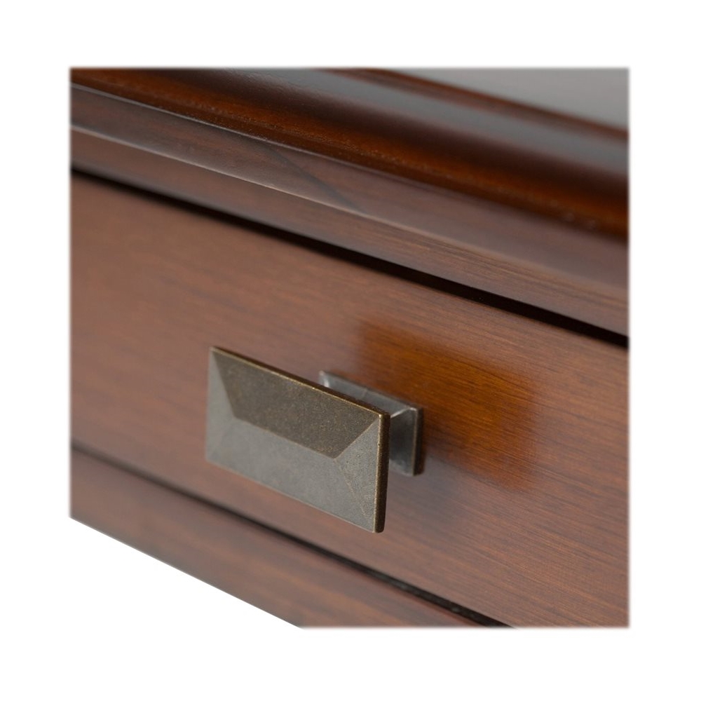 Simpli Home - Artisan Square Solid Pine Wood 1-Drawer End Table - Brown