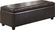 Simpli Home - Avalon Storage Ottoman - Brown - Angle