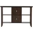 Simpli Home - Acadian Collection Console Sofa Table - Brown - Larger Front