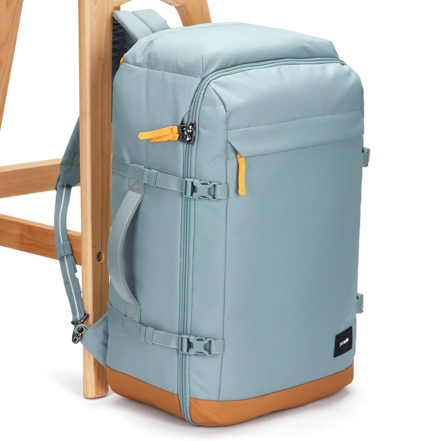 Alt View 1. Pacsafe - GO 44L Carry-on Backpack, Fresh Mint - Fresh Mint.